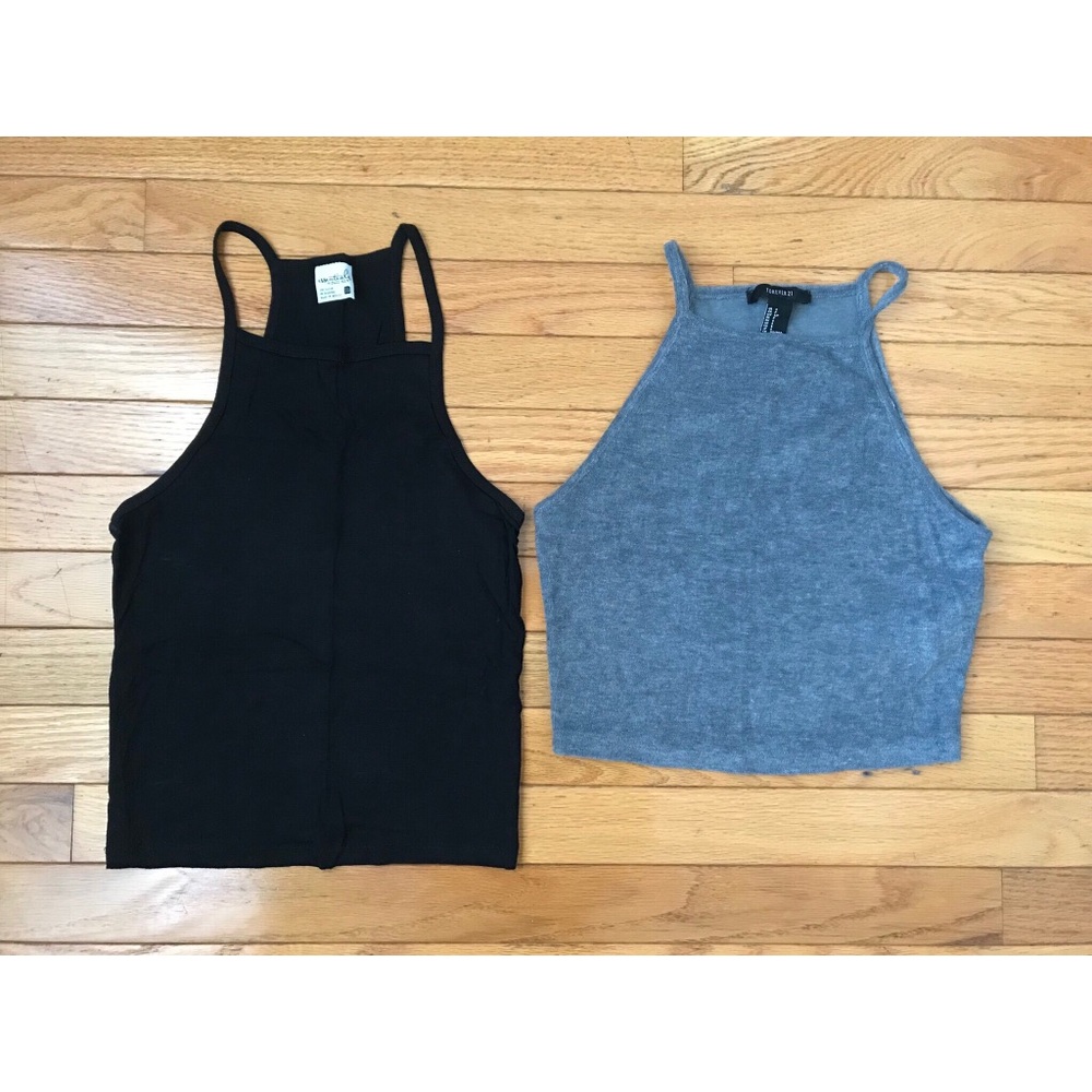 Set of Two High Neck Tank Tops